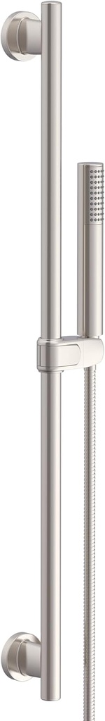 Gerber Versa 1-Spray Round Wall Bar Shower Kit with Hand Shower