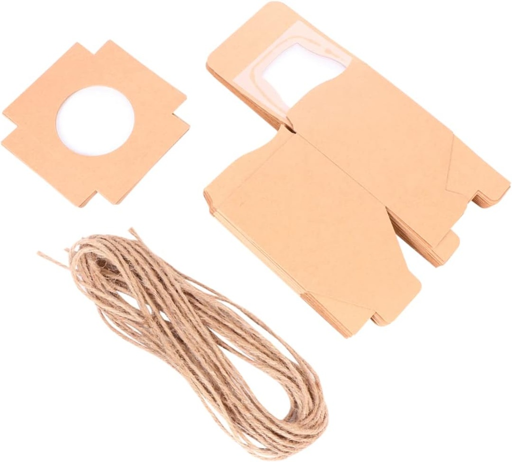 STOBAZA 10Pcs Cupcake Packaging Boxes Food Grade Cardboard Cake Containers for Birthdays Weddings and Parties for Muffins Cookies and Desserts