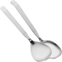 2pcs Rice Spoon Kitchen Serving Spoon Stainless Steel Scoop Soup Stainless Steel Multi-functional