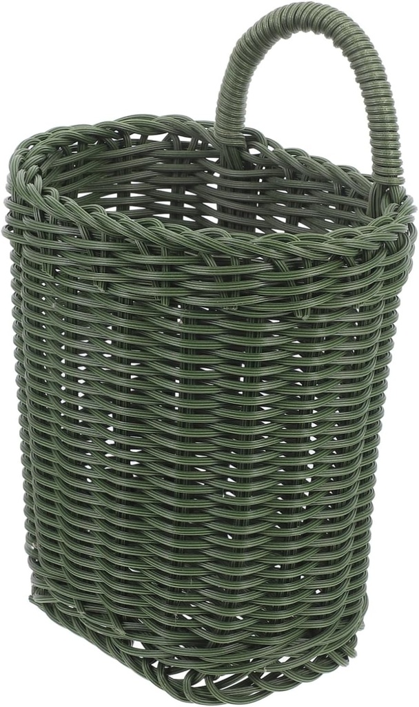 Rattan Storage Basket Wall Hanging Baskets Woven Kitchen Storage Holder