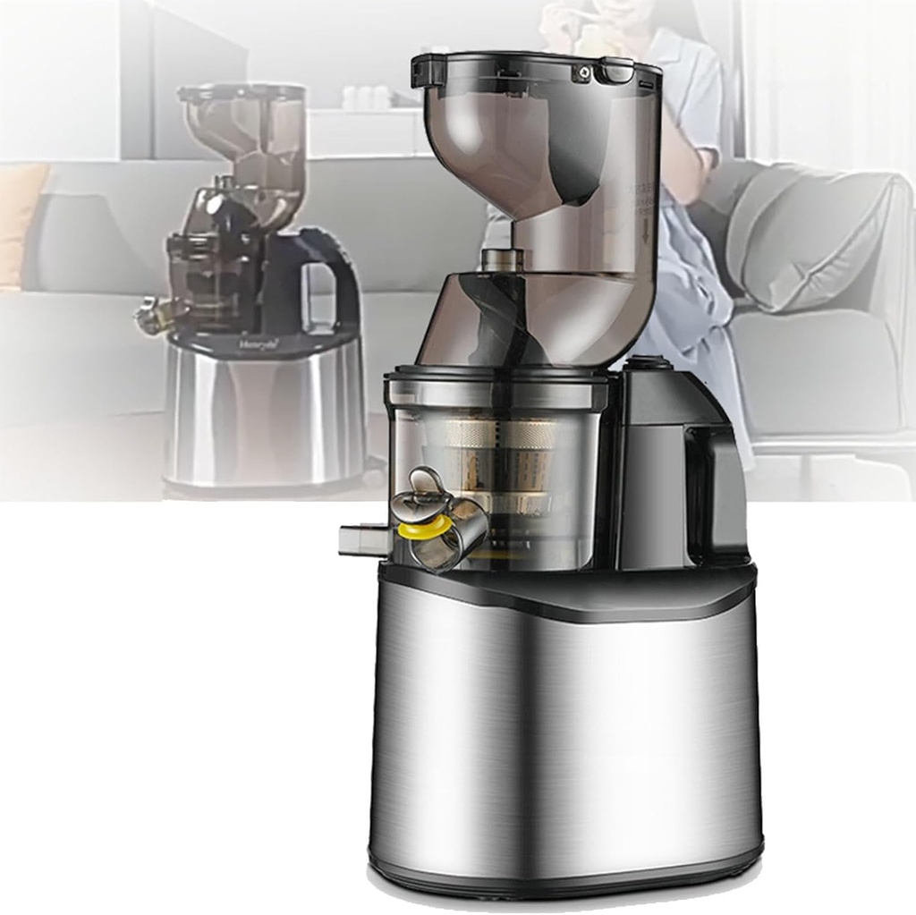 Juicer Machines,Slow Masticating for Batch Juicing, High Juice Yield,with 3.15" Large Feed Chute Juicer BPA Free,350W Motor for Whole Fruits and Vegetables
