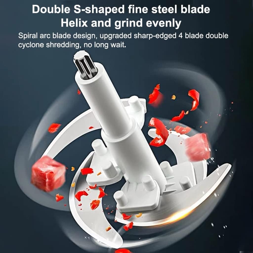 Meat Grinder, 2 Speeds 400W Stainless Steel 3L Capacity Electric Chopper Meat Grinder Mincer Food Processor Slicer 220V