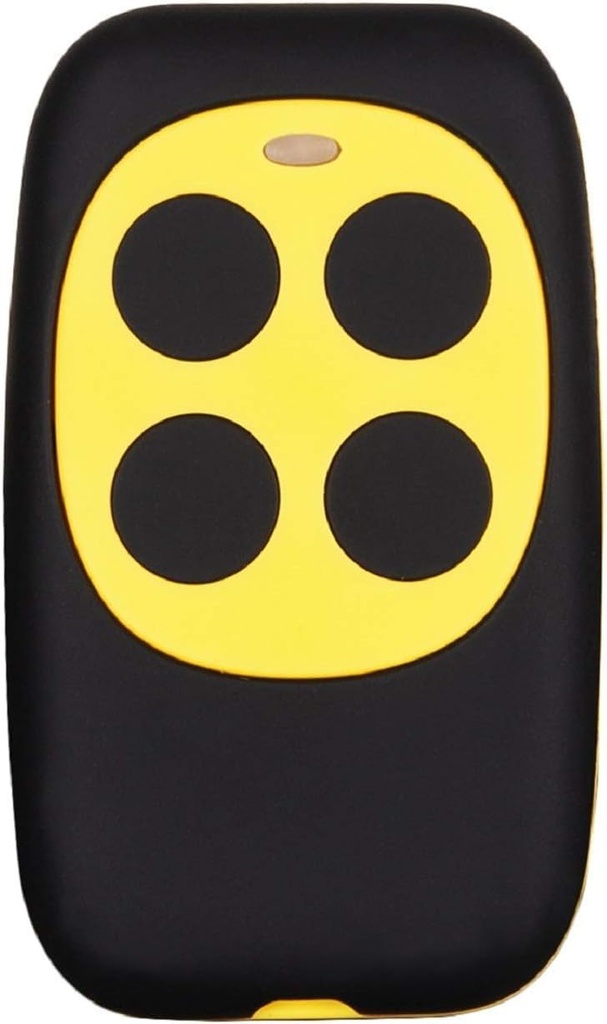 4-Button Universal Gate and Garage Door Fixed Code and Rolling Code Garage Door Remote Control/Remote Keyless Key Multi Frequency 280MHZ-350MHZ/380MHZ-450MHZ/867MHZ-868MHZ (Yellow)