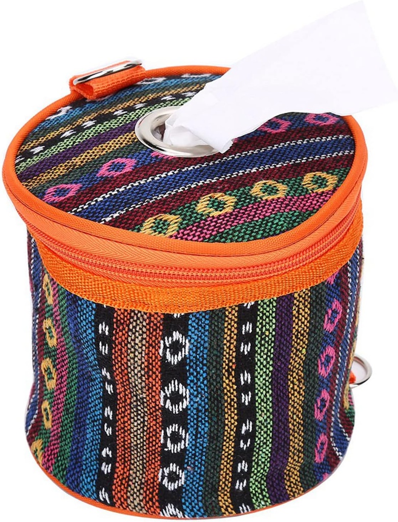 Camping Toilet Paper Holder, 5.7x4.3in Toilet Paper Cover, Portable Wipes Case with Hook Suitable for Camping and Hiking Trips