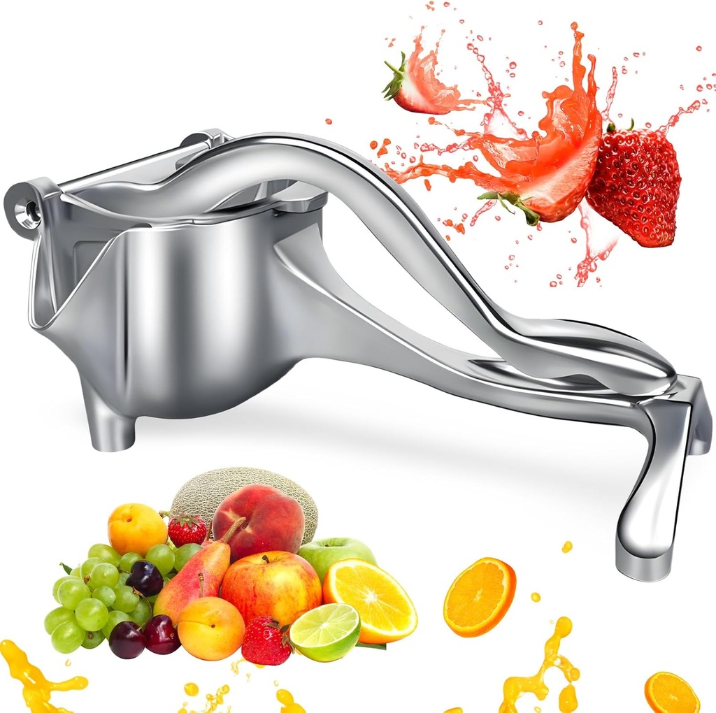 Manual Lemon Squeezer, Lemon Squeezer Juicer, Citrus Juicer Handheld, Lemon Juicer, Stainless Steel Juicer,Citrus Press Manual Juicer Fruit juicer Juice squeezer Orange Juice Hand Press (L-7.8in)