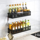 PUSDON Metal Wall Hanging Basket 2 Packs DIY Suitable for Multiple Scenes - Large Black Netting