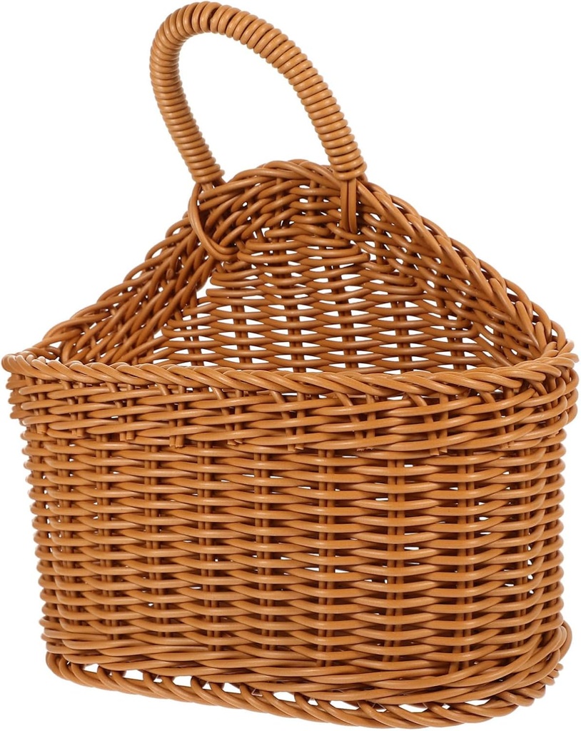 Organizing Baskets for Kitchen Wall-Mounted Plastic Knitted Hanging Baskets Set