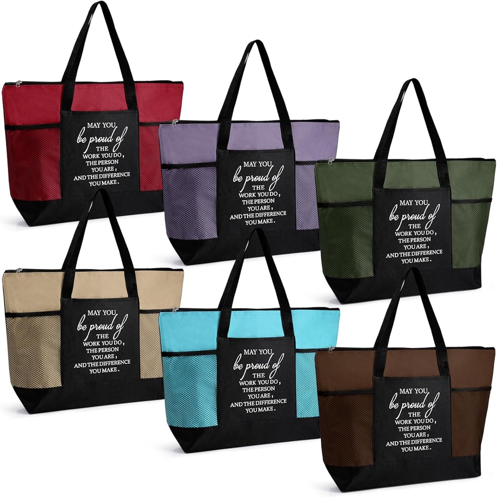 Paterr Nurse Tote Bags Employee Appreciation Gift for Coworker May You Be Proud of the Work Sign Nurse Bag