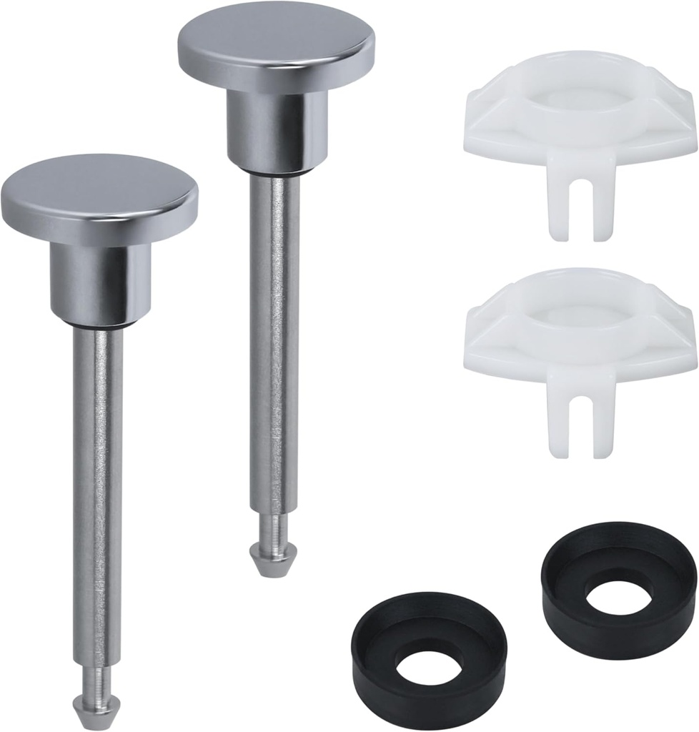 Tub Spout Diverter Repair Kit Leak-Proof Bathtub Faucets Repair Replacement Parts with 2 Diverter Valve Stems 2 Seals and Diverter Gates （Set of 2 Silver）
