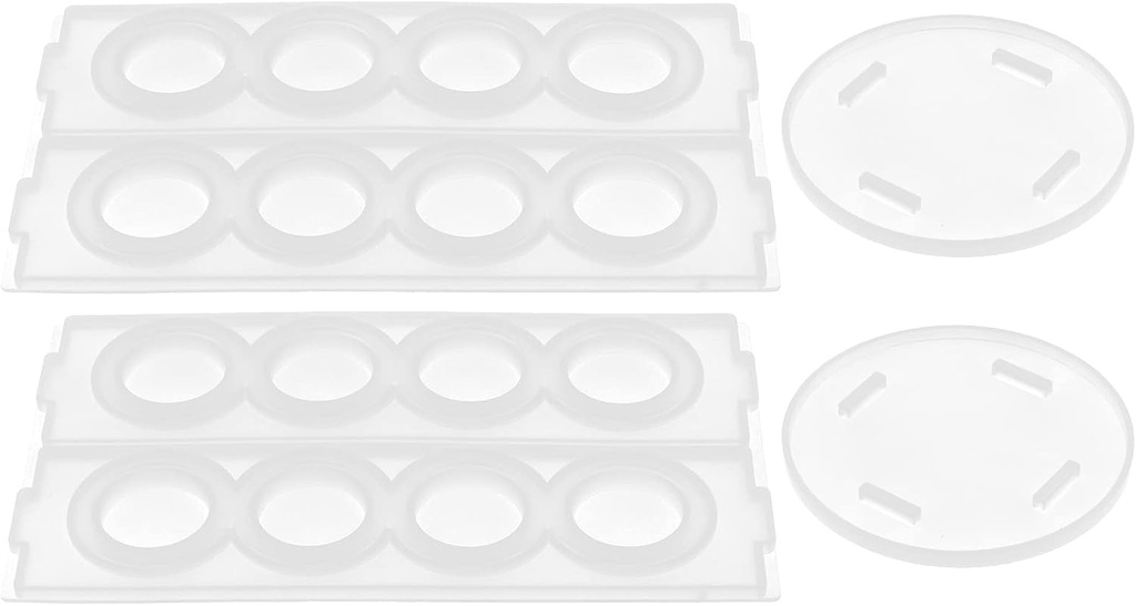 Coffee Pod Holder Silicone Mold, 360 Degree Rotating Coffee Capsule Storage Rack Epoxy Resin Mold Box Shelf Silicone Mould