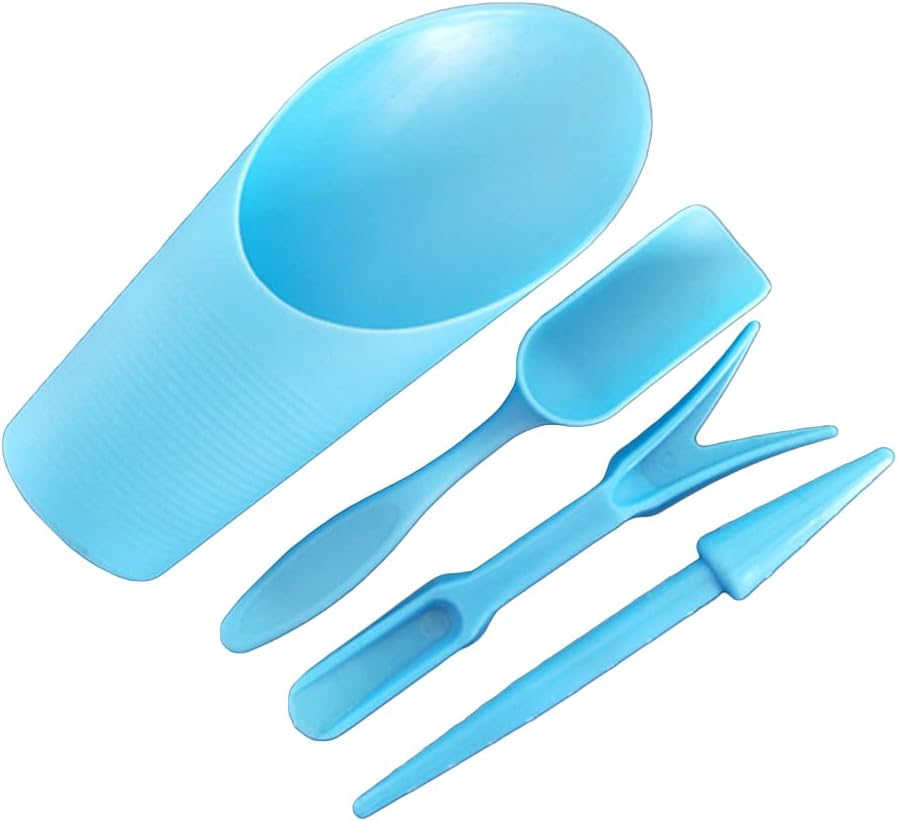 4Pcs Garden Planter Sowing Shovel Bucket Spoon Succulents Seedlings Tool Bonsai Drilling Device