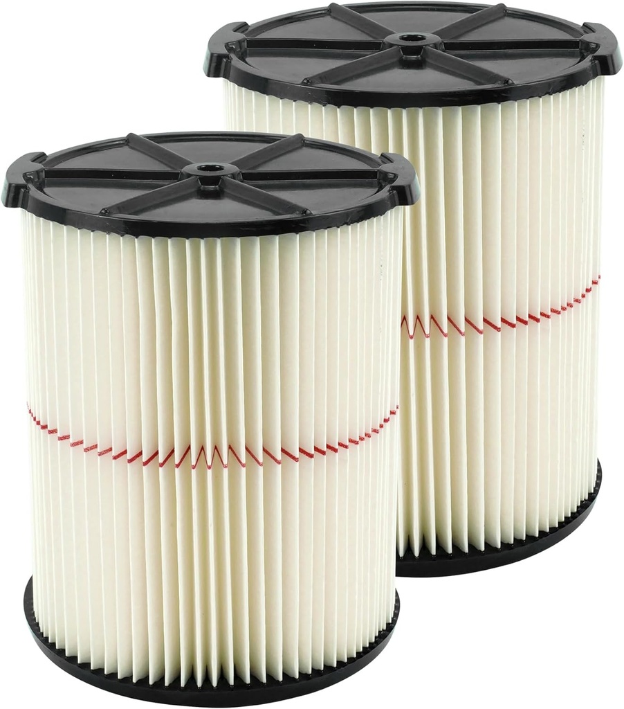 ATXKXE Replacement Filter Fit for Craftsman CMXZVBE38754 fit 5-20 Gallon shop vacuum (2 Pack)