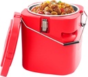 Insulated Food Warmer, Hot & Cold Drink Dispenser with Stainless Steel Interior, Portable Cooler for Camping, Party, Stall, Banquet, Canteen (Red, 20L)