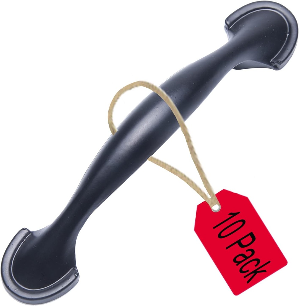 10 Pack Stainless Steel Bar Kitchen Cabinet Hardware Dresser Drawer Handle Cabinet Pulls, Cabinet Handles - 3 Inch (76mm) Hole Centers