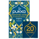 Pukka Calming Chamomile, Vanilla & Manuka Honey Organic Herbal Tea, Soothing Organic Tea Infusion Selection, Honey & Fennel Blend, Caffeine Free, 20 Total Tea Bags