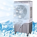 Portable Air Conditioner, Cooling Fan with 60L Water Tank, 4 Universal 360° Wheel, 4 Ice Box, 3 Speeds, for Room Garage Commercial