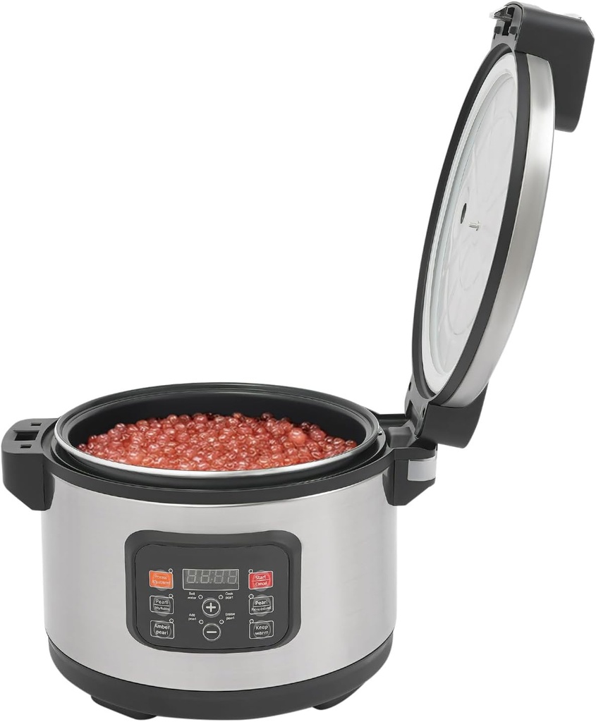 12L Automatic Pearl Makers 1850W Boba Cooker Boba Maker with Strainer Scoop & Spoon 110V Commercial Boba Pearl Maker for Restaurants, Milk Tea Stores, Dessert Stores