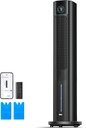 Dreo Tower Fan for Bedroom, 43" Cooling Fans That Blow Cold Air 2025 Upgraded, Evaporative Air Cooler, Quiet 85° Oscillating Floor Fan, Easy Cleaning, APP Control, 4 Modes & 4 Speeds, 12H Timer, Black