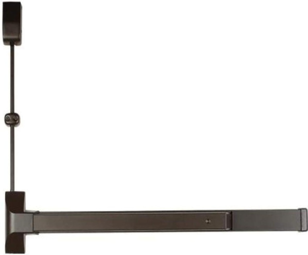 Copper Creek V9560F-LBR-DB-36 Fire Rated Grade 1 Vertical Rod Exit 36-Inch Less Bottom Rod Dura, Bronze