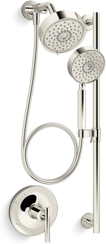 KOHLER K- 22181-SN Purist Essentials Performance Showering Package, 2.5 GPM, Vibrant Polished Nickel