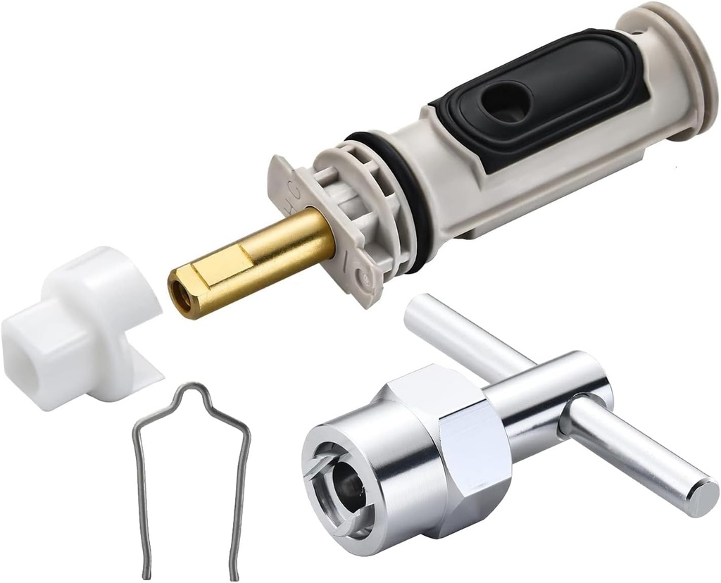 1222 Replacement Cartridge for Moen, Compatible with One Hanlde Posi Temp Faucet, with 116653 Handle Adapter Kit & 104421 Removal Too, Bathtub Shower Valve Parts and Removal Tool