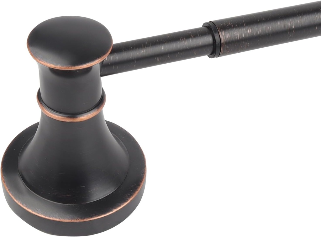 Adjustable Bronze 15 to 26Inch Bath Towel Bar Rack for Bathroom Towel Holder, Wall Mounted Rod Hanger Bathroom Hardware Accessories Hotel Style, Stainless Steel, Oil Rubbed Bronze