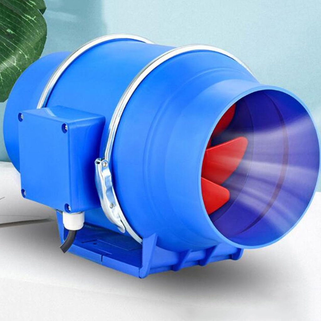 ICEMOB Inline Extractor Fan,High Power Industrial Exhaust Fan,Quiet Bathroom Ventilation Fan,2-Speed Adjustment,for Cooling,Booster,Grow Tents, Hydroponics Duct Fan,10 inches