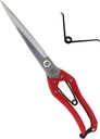 Manual Wool Shearing Shear Stainless Steel Trimming Scissor Long blades Multifunctional garden shears Craft Scissors with spring Red