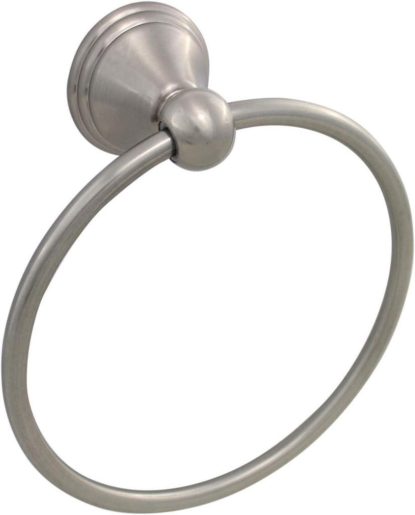 Formosa Design Hardware Towel Ring Variety of Finishes and Styles Available (Modern Style, Brushed Nickel)