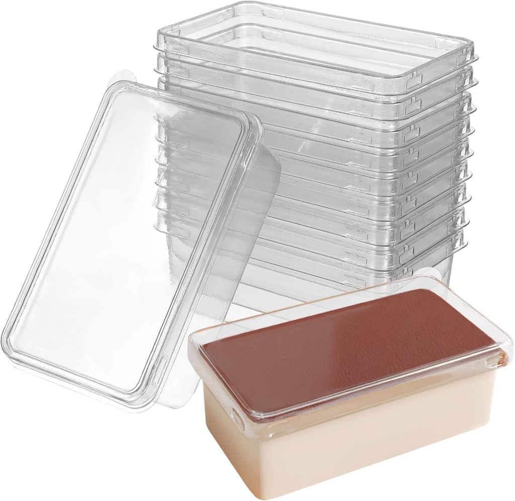 BESTYASH 10pcs Clear Portable Tiramisu Cake Boxes Pet Dessert Storage Containers with Smooth Surface for Wedding Birthday Party Shower and Anniversary