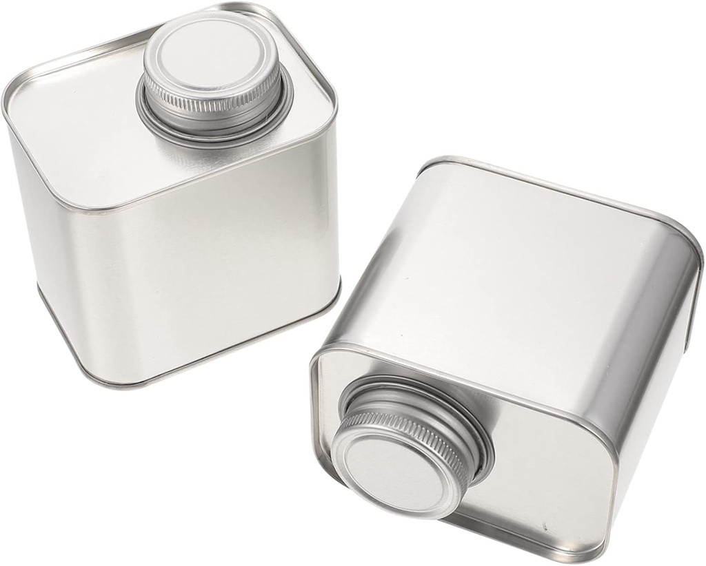 2pcs Coffee Bean Powder Tin Can Glass Terrarium with Lid Kitchen Storage Jars Tea Canister Farmhouse Tin Jug Metal Airtight Canister Cookie Jar Galvanized Dry Food Tinplate Travel