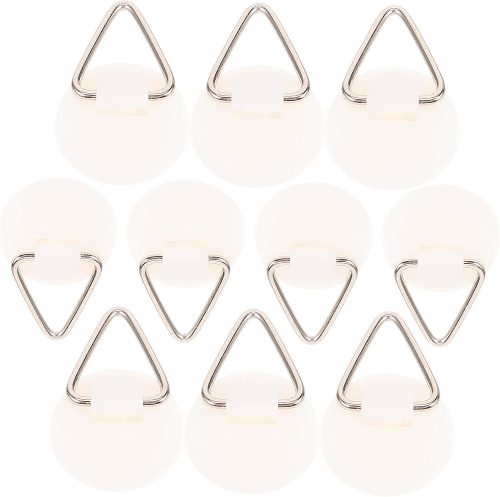 50pcs Round Hook Plate Hangers Adhesive Wall Plate Hangers for Wall Kitchen Supply