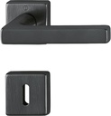 Power&Handel Hoppe Dallas 11711073 Handle Set on Rosettes Square BB Brass F96-1-r Black Satin Resista