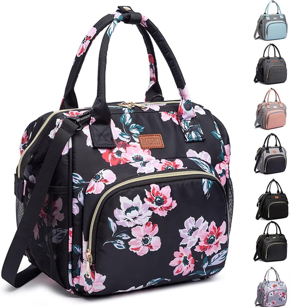 MCBD Lunch bags Insulated Lunch Box for Women,3 Carrying Way Large Tote Bag,Leakproof Reusable Cooler Backpack with Adjustable Shoulder Strap for Office Picnic Beach