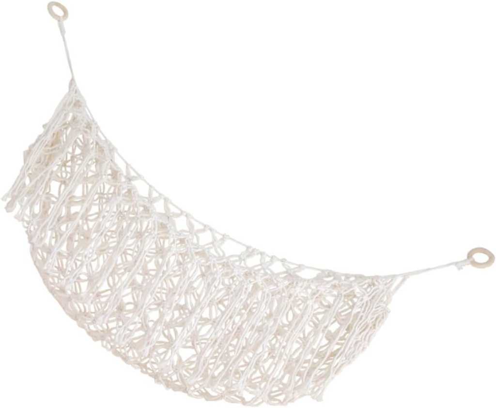 Woven Fruit Vegetable Hammock Hanging Baskets for Kitchen Fruit Hammock Banana Holder