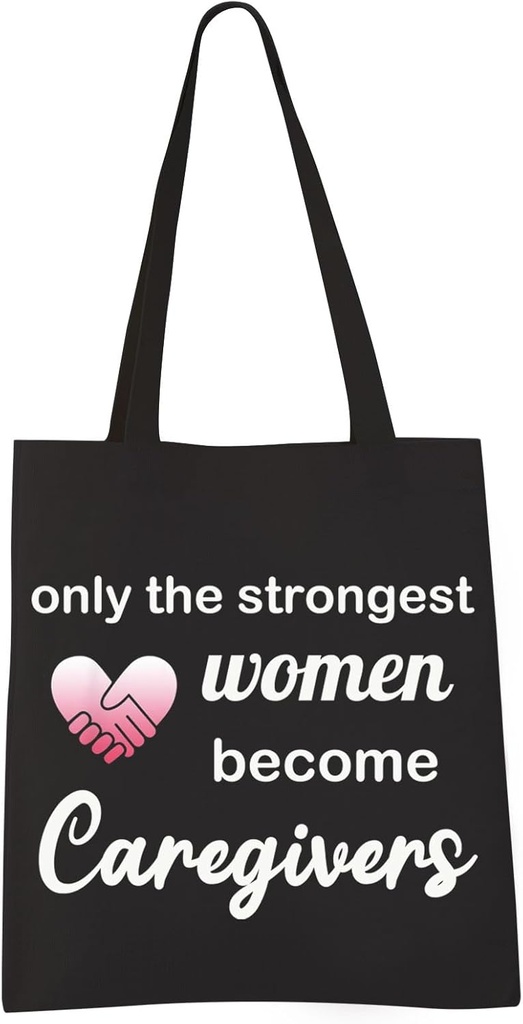 VAMSII Caregiver Tote Bag - Appreciation Gifts Canvas Bag for Women - Caretaker Supplies