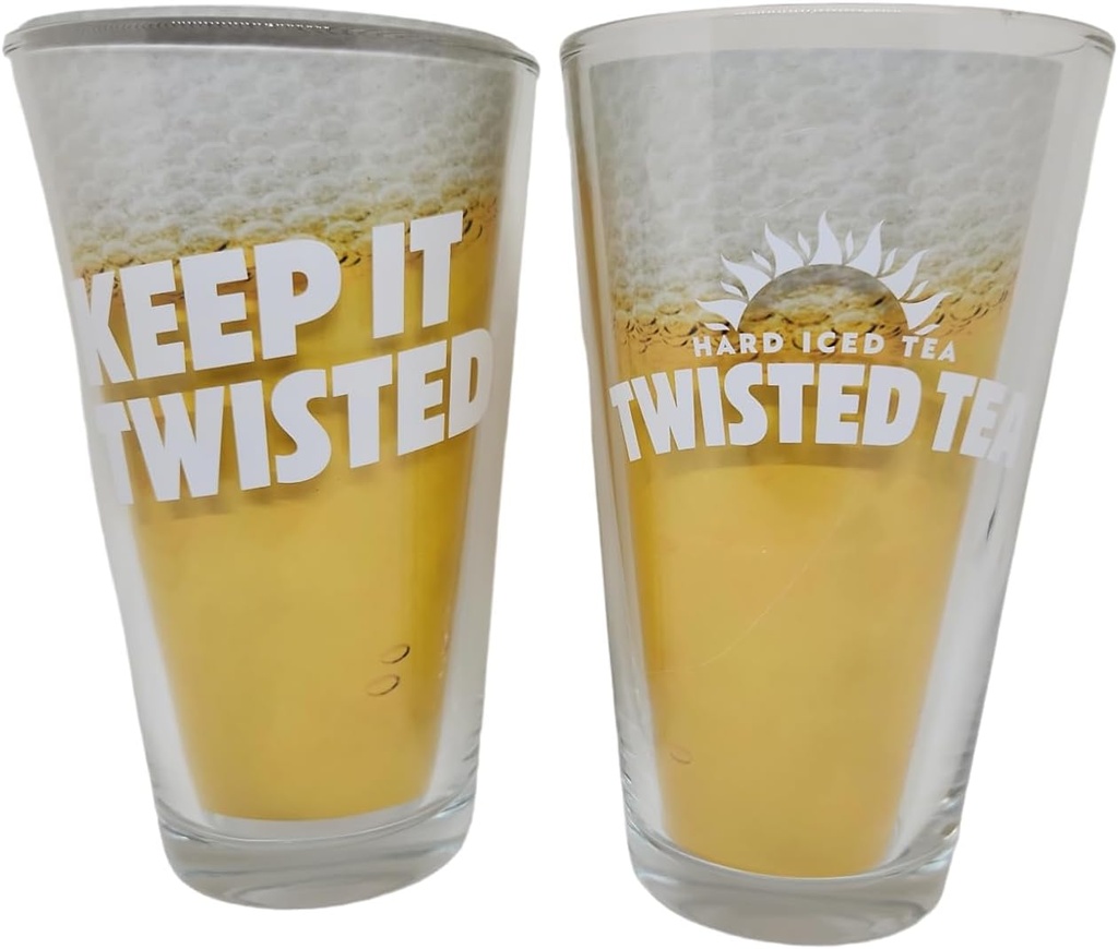 Twisted Tea Pint Glass - Set of 2