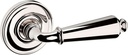 Baldwin 5125.Pass 5125 Passage Door Lever Set with 5048 Rose from The Estate Collection - Lifetime Polished Nickel