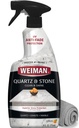 Weiman Quartz Countertop Cleaner and Polish - Clean and Shine Your Granite, Marble Countertops, Kitchen Island, and Stone Surfaces with UV Anti-Fade Protection, Citrus, 24 Ounce with Microfiber Cloth