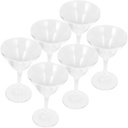 6pcs Elegant Glass Martini Goblets Multi-purpose Cocktail Glasses for Party