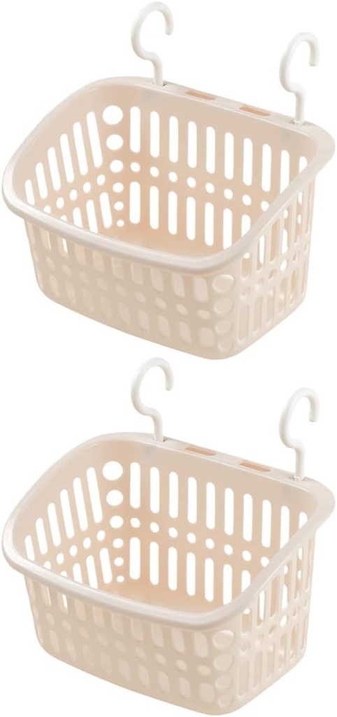 Hanging Wall Basket Set Wicker Storage Baskets Toiletries Holder Kitchen Organizer