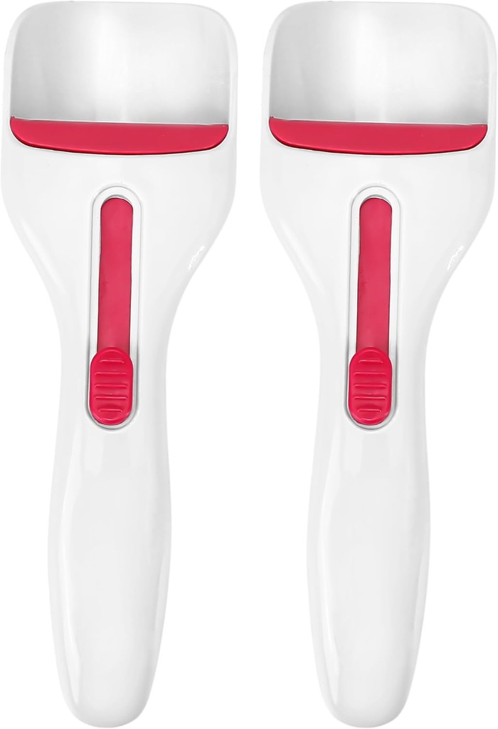 2Pcs Cupcake Scoop Batter Dispenser – One-Touch Sliding Button Dispenses Baking Tool for Muffins, Cakes, Pastry Spatula DIY Home Kitchen Scoopers Distribution Spoon, BPA Free & Dishwasher Safe