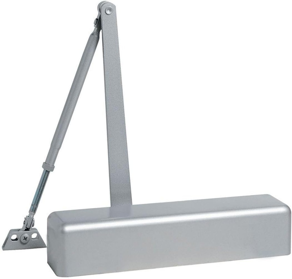 Dynasty Hardware Door Closer, Grade 1 Heavy Duty Commercial Hydraulic Closer, Self-Closing, Adjustable Spring Size 1-6, ADA Compliant, Surface Mount, Sprayed Aluminum, Series 9000