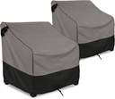 FORSPARK Patio Furniture Covers Waterproof, Heavy Duty Lawn Chair Covers 2 packs, Fits up to 33 W x 34 D x 31 H Inches
