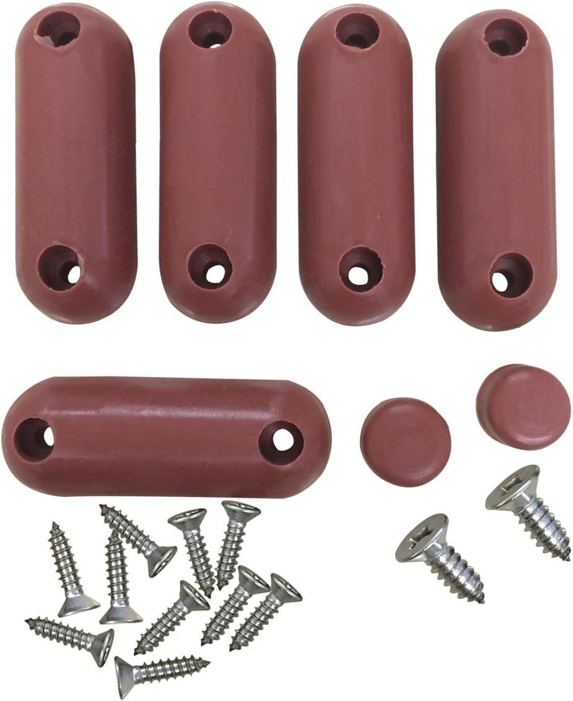 Renovators Supply Manufacturing Toilet Seat Bumper, 7 Brown Silicone Toilet Seat Bumpers