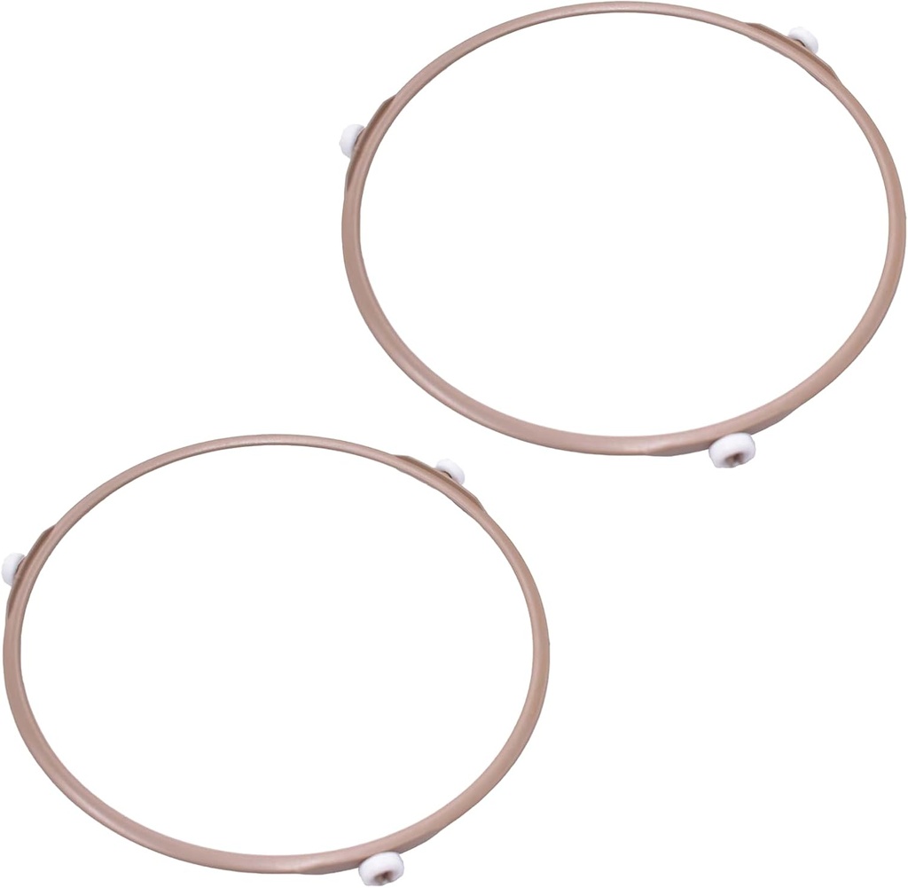 2 Pack 7 Inch Microwave Turntable Ring Microwave Roller Ring, Glass Plate Tray Support Holder, Replacement Inner Ring - for Microwave Oven Glass Turntable Plate, Roller Height 14 mm