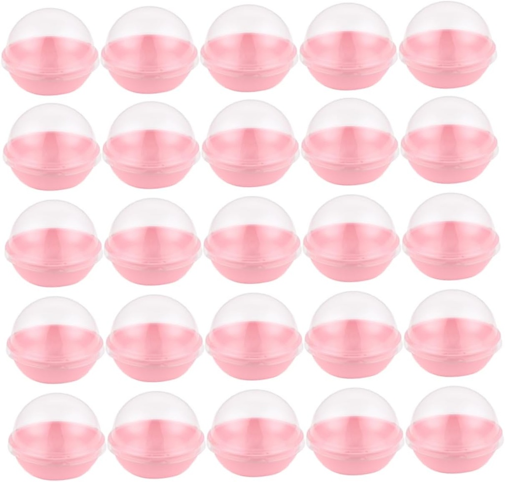 PRETYZOOM 100pcs Moon Cake Containers Dome Lid Mini Cupcake Holder for Desserts Party Favors and Bakery Packaging for Moon Cakes Egg Yolks and Sweet Treats