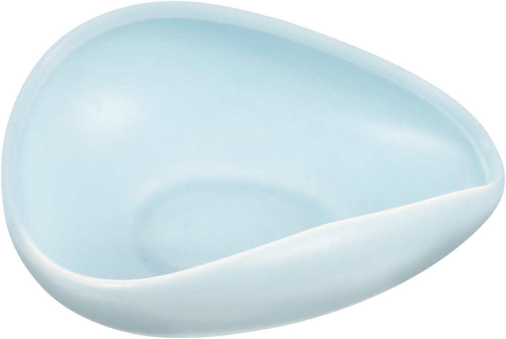 Ciieeo Blue Ceramic Bean Tray Spoon Rest Utensil Holder Stirring Spoons for Coffee Kitchen Accessories