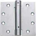 Hinge Outlet 4.5 Inch Square Spring Hinges – Commercial Grade, Adjustable Self-Closing Door Hinges for Quiet, Secure Closing (Satin Chrome, 2 Pack)
