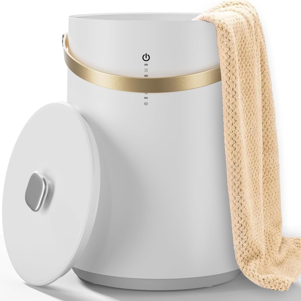 Towel Warmer, Heated Towel Bucket for Bathroom & Spa, with Fragrance Tray, Smart Timer, Perfect Warm Gift for Home & Holidays